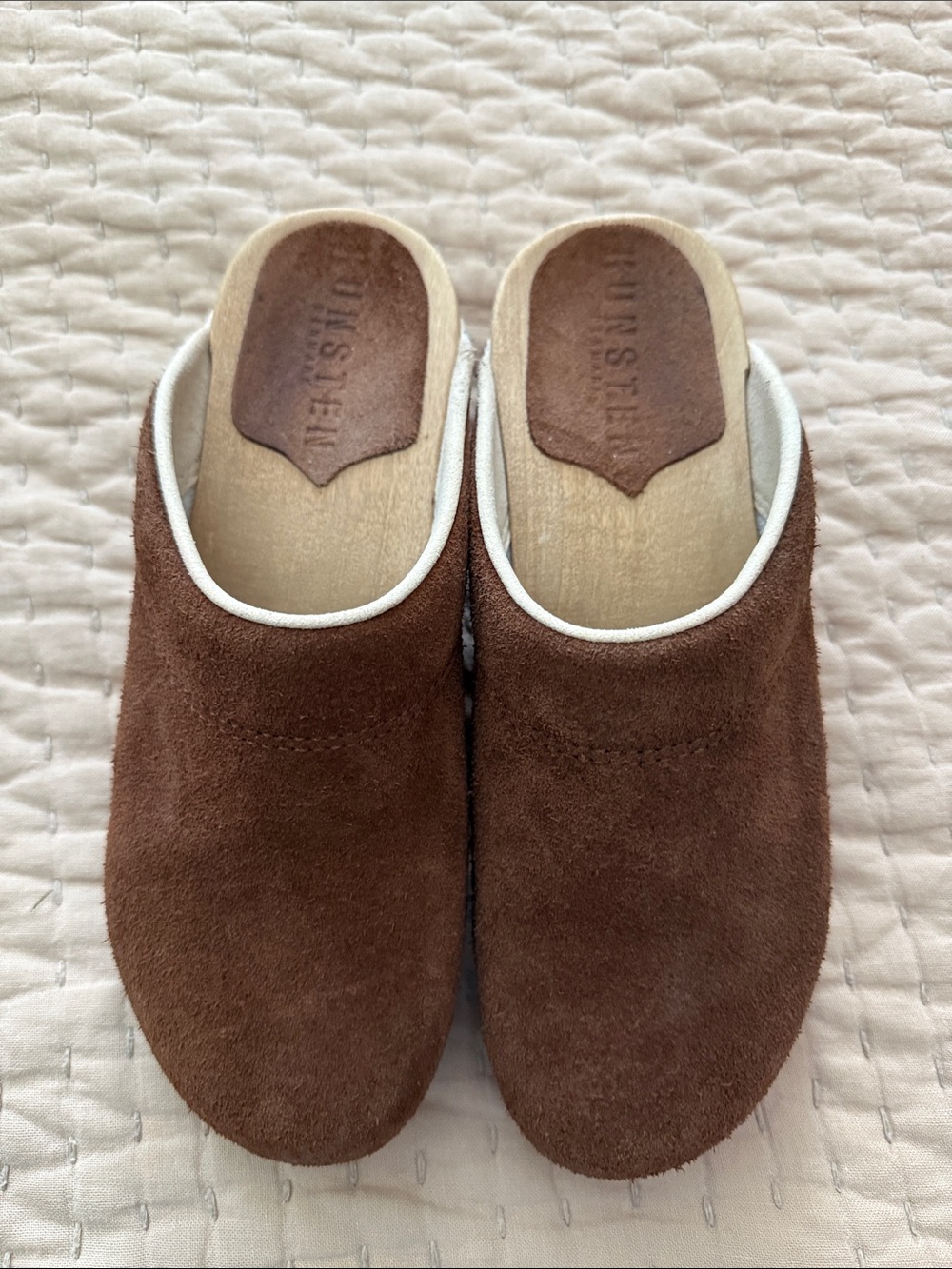 KUNSTEN CLOGS size 38 in Brown Suede - worn twice